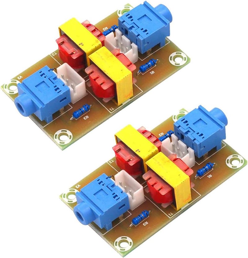 hiBCTR 4-Packs XH - M372 Stereo Audio isolators for Vehicle use, eliminating Common Ground Interference, isolating Current Noise, and Acting as Transformer couplers. They Have a 3.5mm Audio Socket. - Image 2